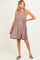 Mocha Ribbed Sleeveless Open Back Maternity Midi Dress