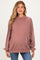 Chocolate Oversized High Neck Maternity Sweatshirt