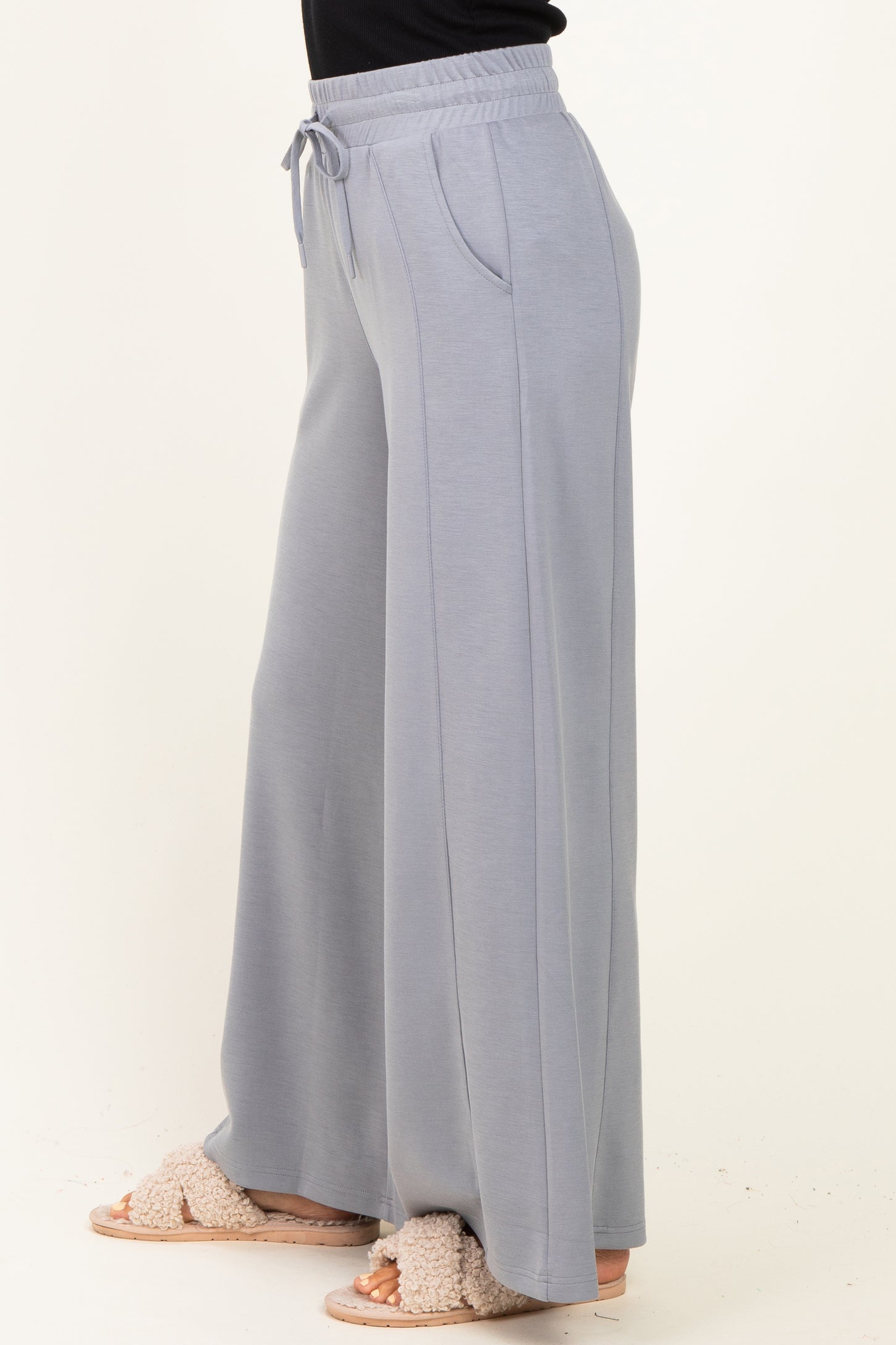 Grey Drawstring Lounge Pants