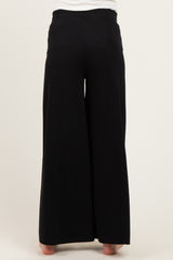 Black Drawstring Maternity Lounge Pants