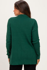 Forest Mini Waffle Knit Maternity Sweater Cardigan