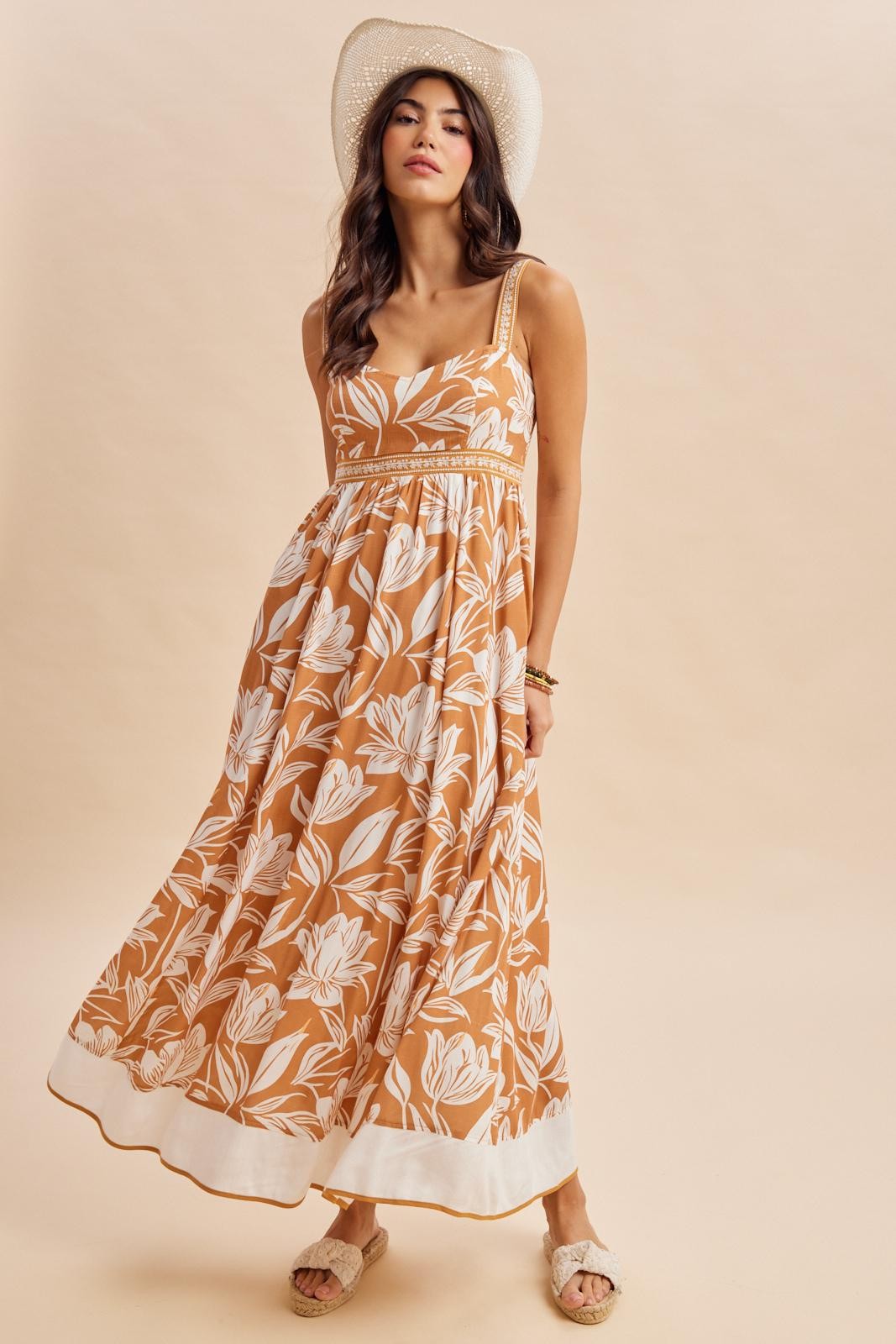 Amber Mixed Floral Sleeveless Maxi Dress
