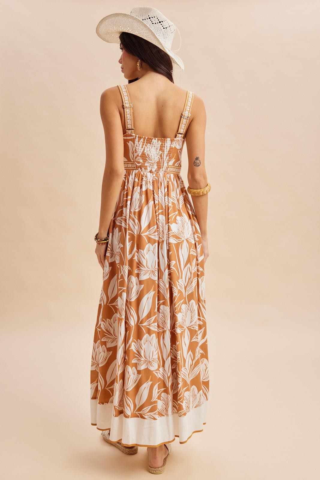 Amber Mixed Floral Sleeveless Maxi Dress