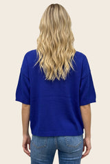 Royal Basic Short Sleeve Sweater Top