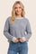Indigo Two Tone Ribbed Sweater