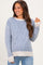 Indigo Two Tone Ribbed Maternity Sweater