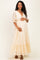 Ivory Floral Lace V-Neck Maternity Maxi Dress