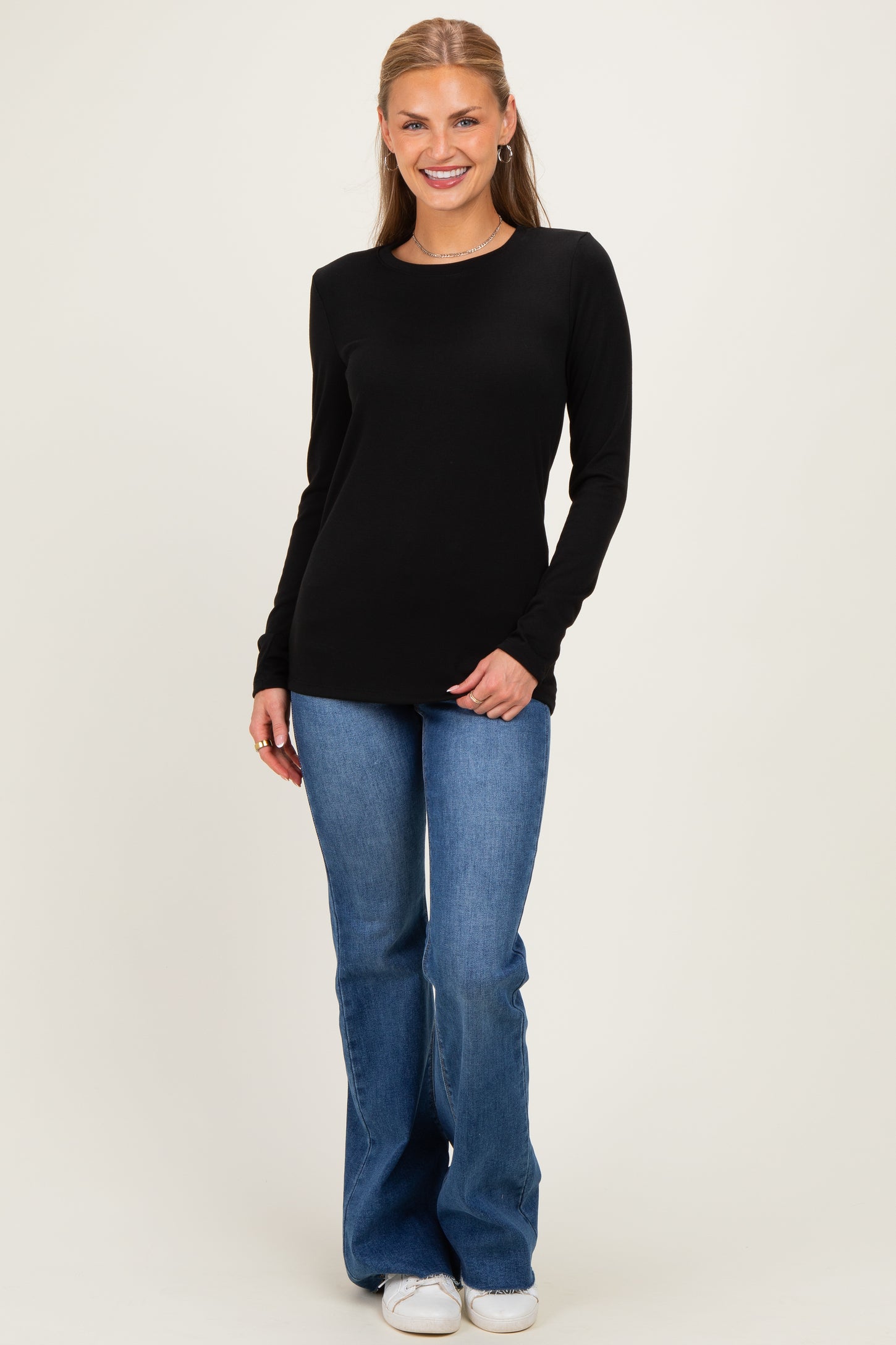 Black Long Sleeve Top