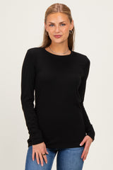 Black Long Sleeve Top