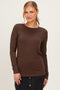 Brown Long Sleeve Top