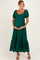 Hunter Green Lace Maternity Maxi Dress