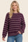 Dark Plum Striped Sweater