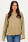 Olive Long Sleeve Crew Neck Cardigan