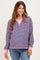 Pink Navy Striped Oversized Maternity Pullover