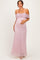 Light Pink Lace Off Shoulder Maternity Maxi Dress