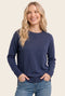Indigo Solid Basic Sweater