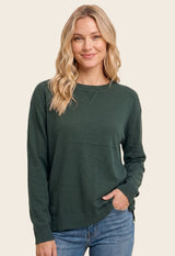 Forest Solid Basic Sweater