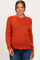 Rust Waffle Textured Maternity Sweater