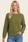 Matcha Waffle Textured Sweater