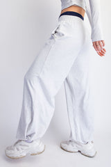Light Heather Grey Cropped Long Sleeve Pant Set