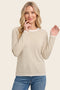 Ivory Mustard Basic Pinstripe Sweater