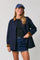 Navy Twill Plaid Reversible Barn Jacket