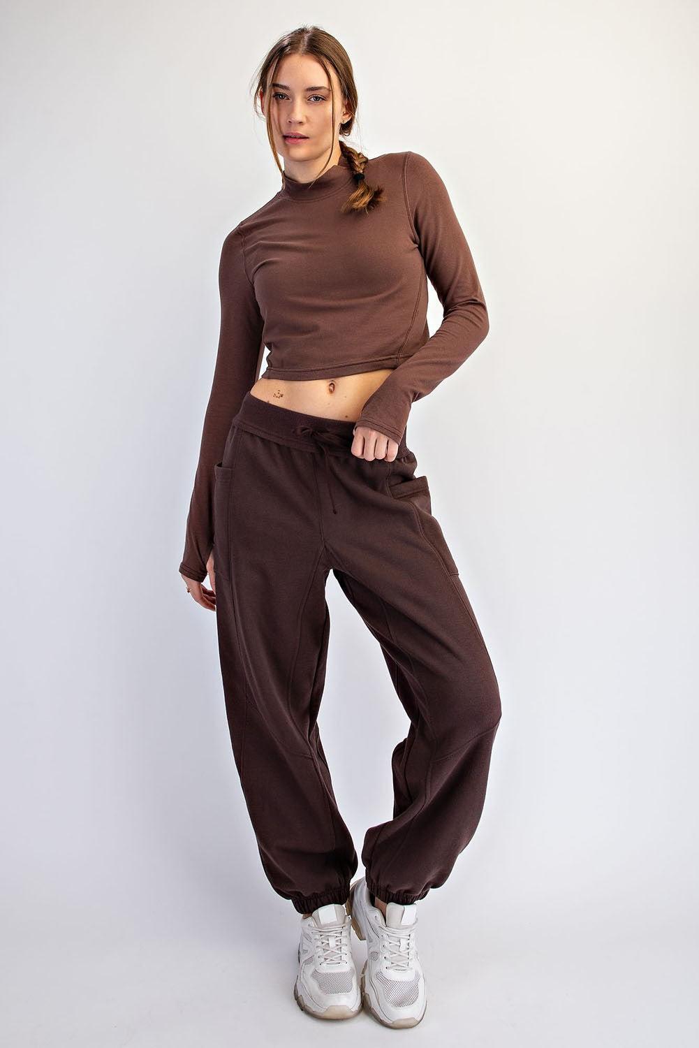 Espresso Terry Drawstring Joggers
