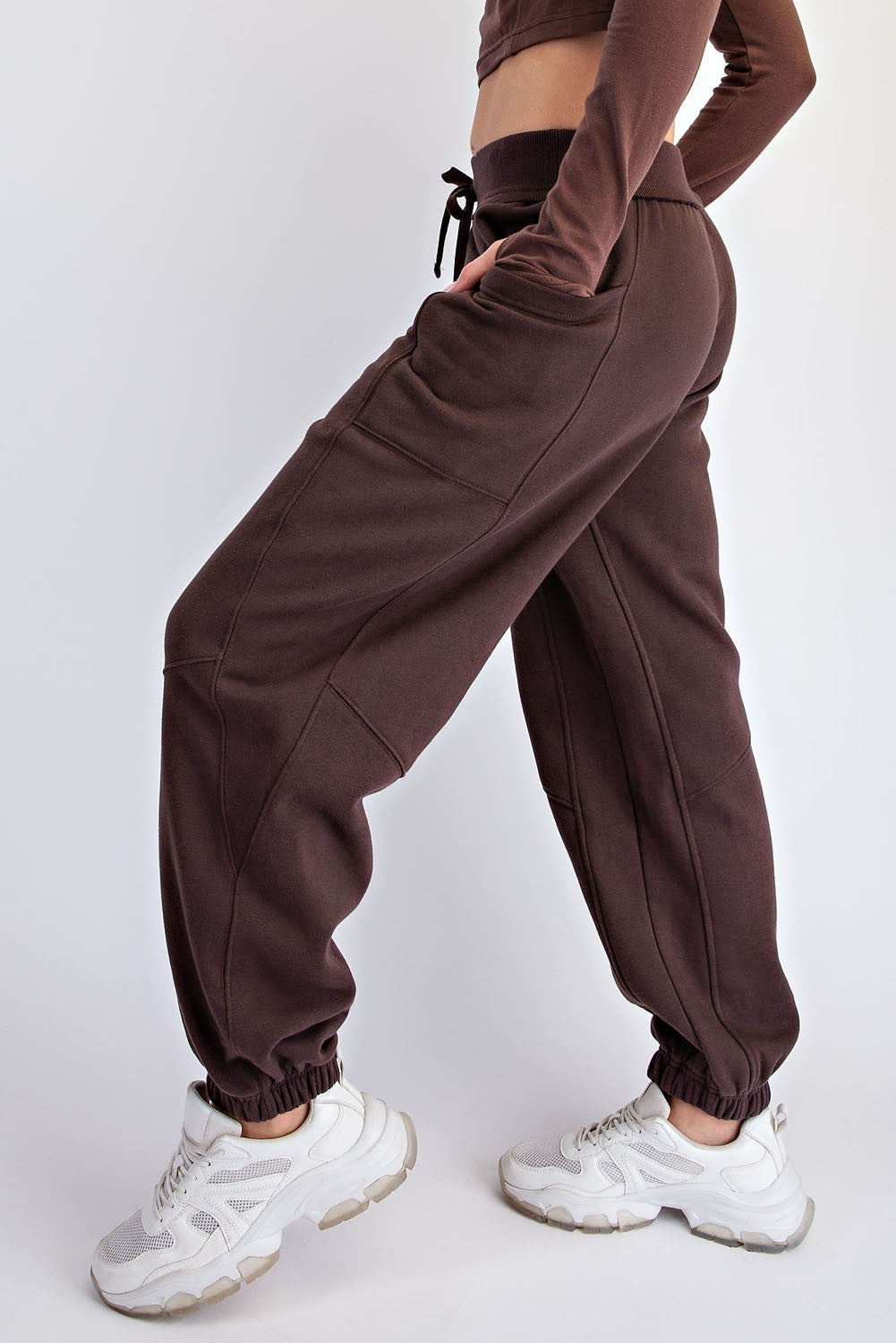 Espresso Terry Drawstring Joggers
