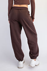 Espresso Terry Drawstring Joggers