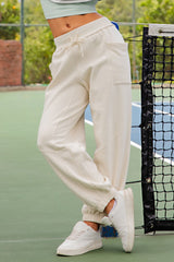 Bone Terry Drawstring Joggers
