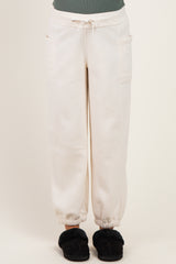 Bone Terry Drawstring Maternity Joggers