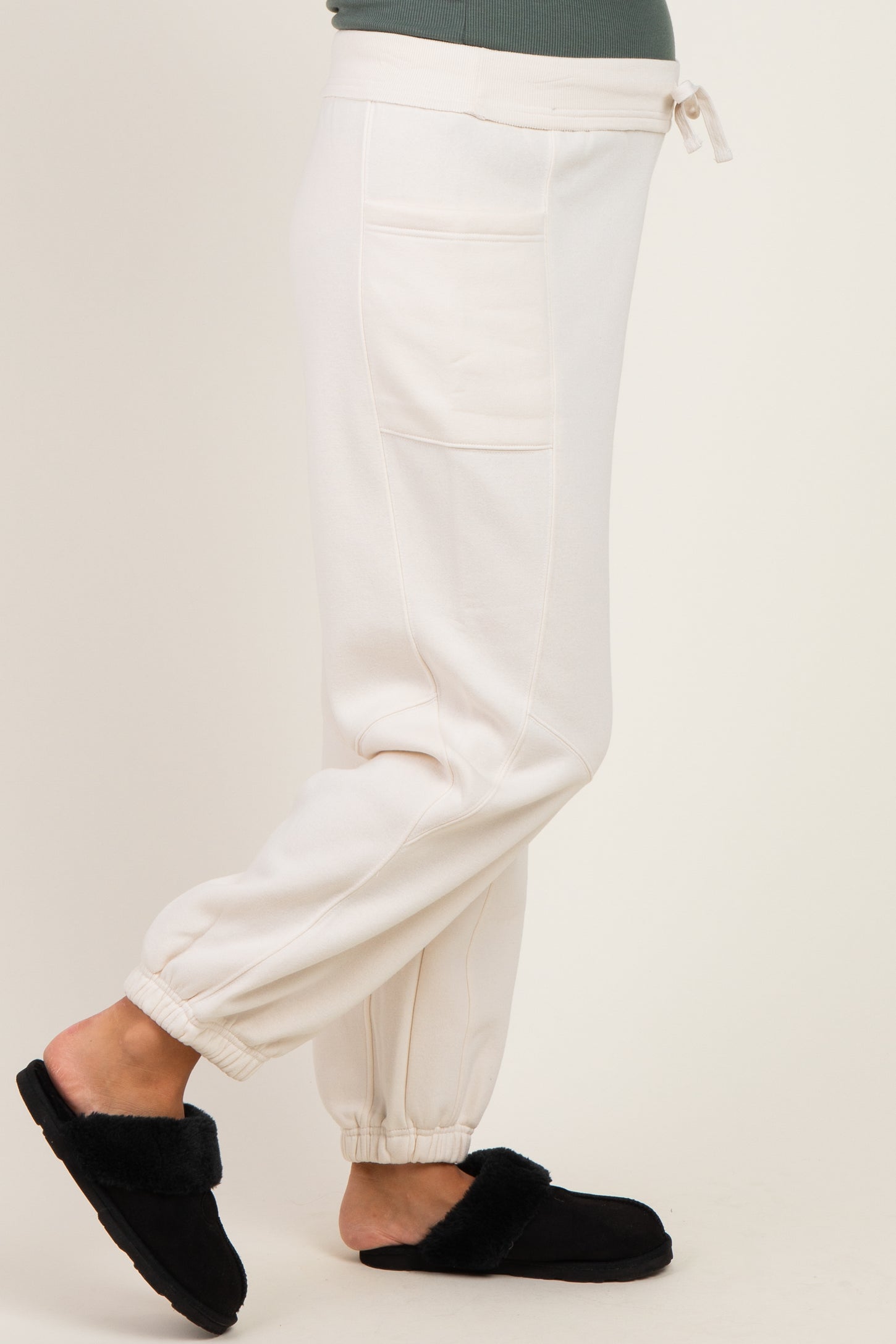 Bone Terry Drawstring Maternity Joggers