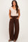 Chocolate Fleece Barrel Leg Maternity Sweatpants