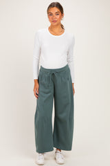 Ash Jade Fleece Barrel Leg Maternity Sweatpants