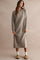 Mocha Ribbed Knit Half-Zip Midi Sweater Dress