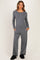 Charcoal Henley Wide Leg Pant Maternity Lounge Set
