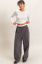 Charcoal Washed Barrel Sweatpants
