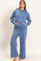 Blue Wide Leg Lounge Pants