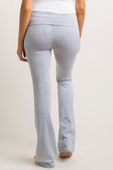 Grey Heathered Basic Maternity Lounge Pants