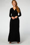 Black Long Sleeve Maxi Dress