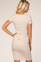 Taupe Ribbed Dress