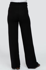 Black Sweater Knit Maternity Pants