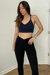 Black V-Waist Leggings