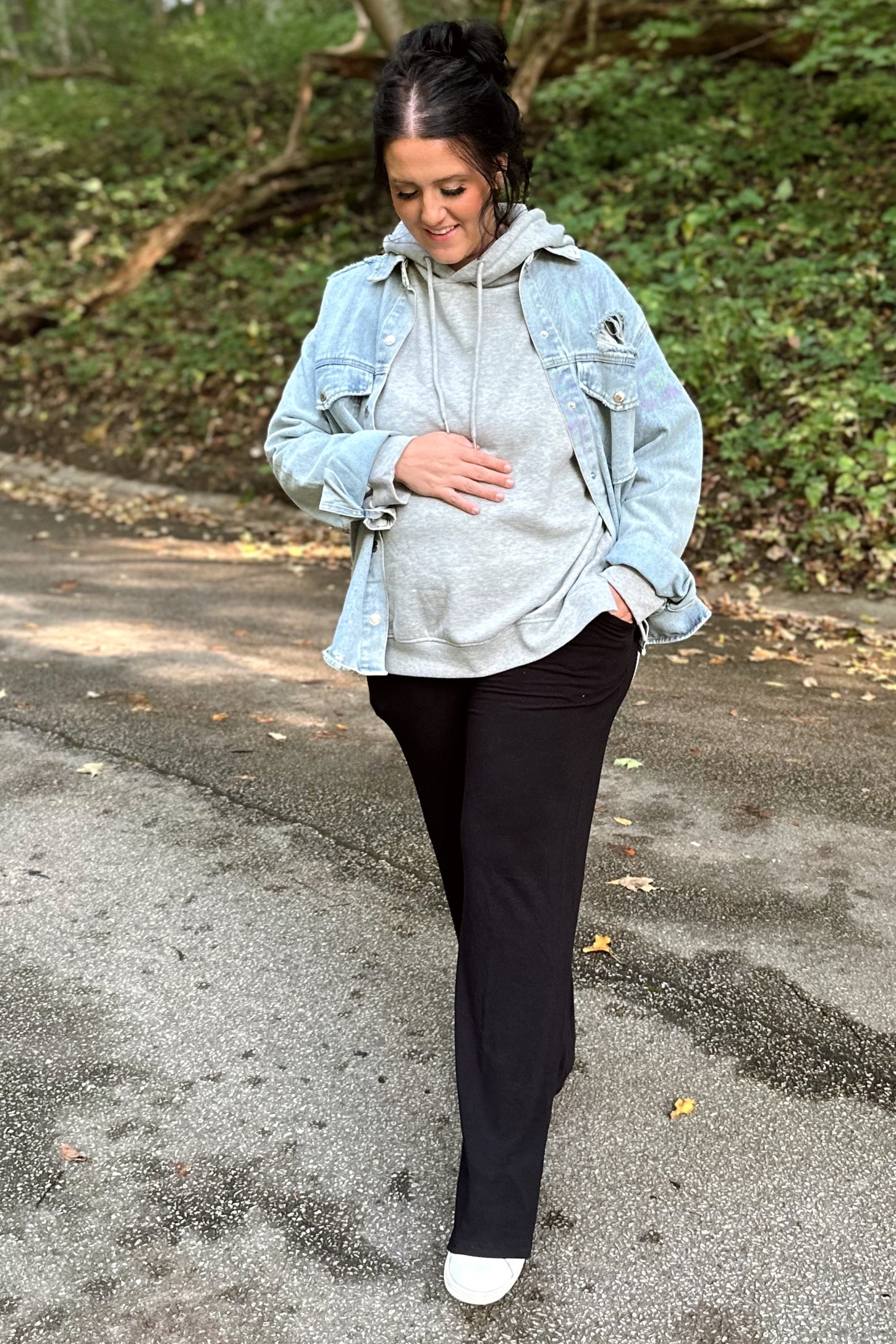 Black Maternity Yoga Pants