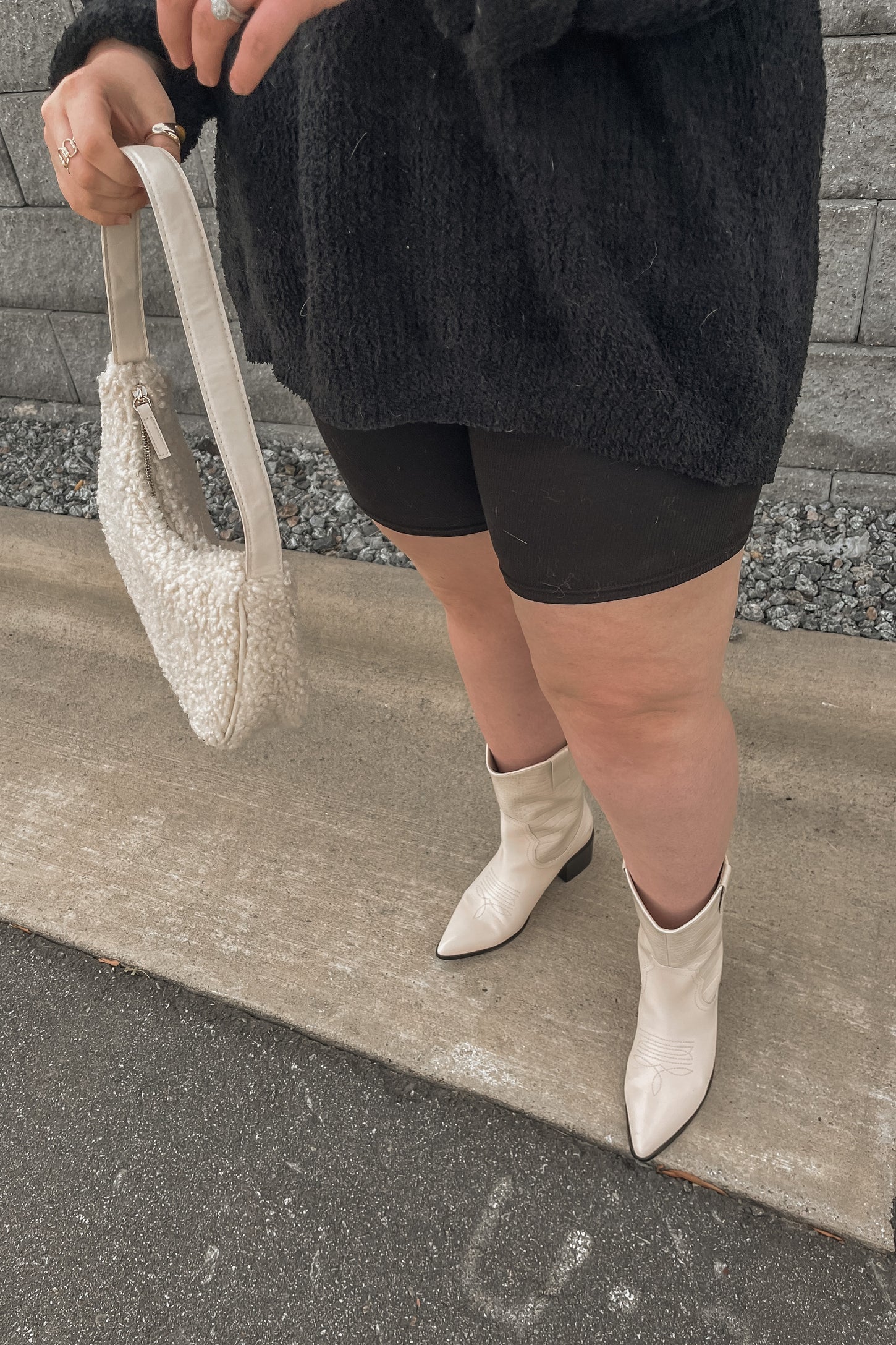 Black V-Neck Soft Sweater