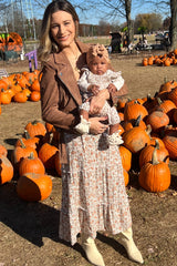 Beige Floral Sleeveless Tiered Maxi Dress