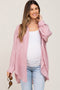 Pink Lightweight Sheer Button Down Blouse