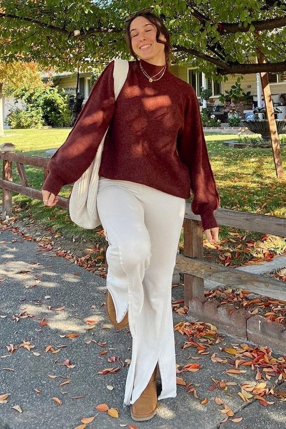 Taupe Terry Flare Lounge Pants