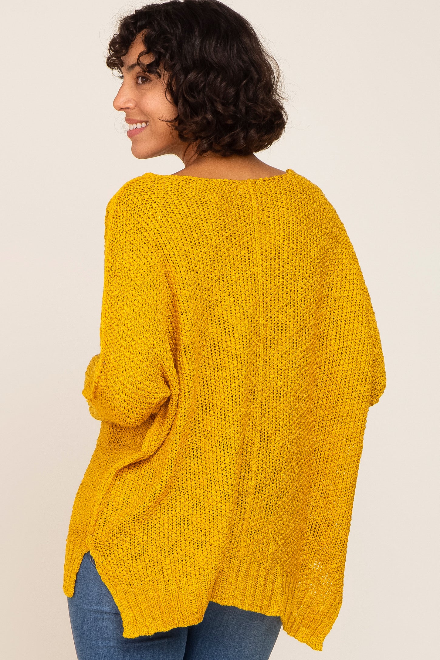 Mustard Chunky Knit Sweater