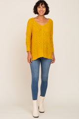 Mustard Chunky Knit Sweater